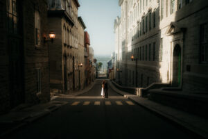 Cinematic and Dreamy engagement photo session in Quebec City